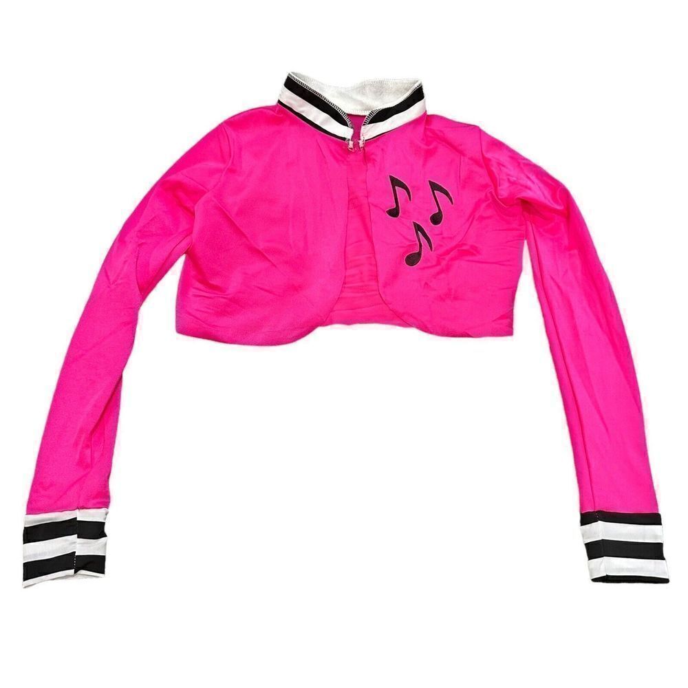 Dansco Shake Rattle Roll Music Note Dance Costume Jacket Child Sz Large 20167‎